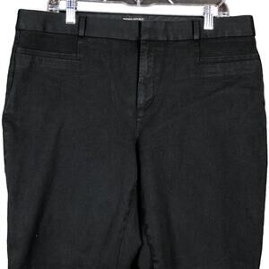 Banana Republic Womens Pants Black Sloan Capris Cropped Stretch 14